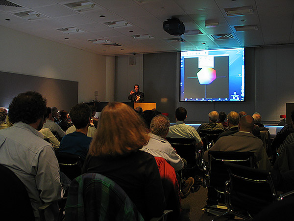 Steve Upton presenting at Apple UK